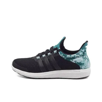 Adidas Bounce Cushioning Wear Resistant Low Top Running Shoes Women's Green Black