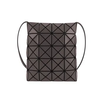 ISSEY MIYAKE Prism Polyvinyl Chloride Crossbody Bag Shoulder Bag Unisex Charcoal Gray
