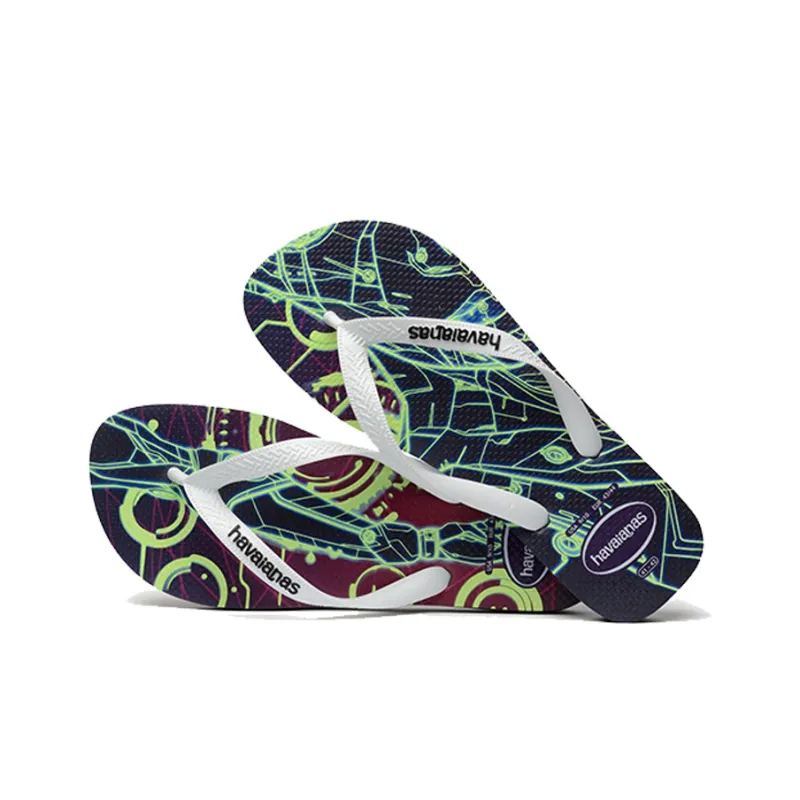 Havaianas Stylish Sandals Unisex Black White-3