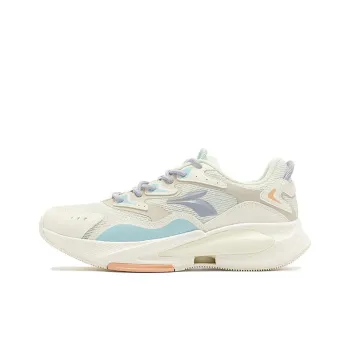 361° Anti Slip Wear Resistant Breathable Lightweight Low Top Running Shoes Women's White Blue Purple