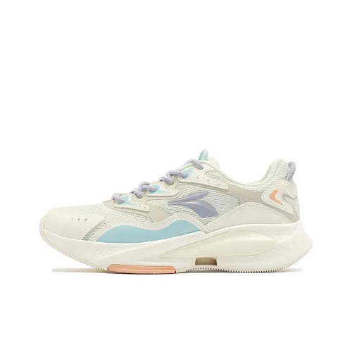 361° Anti Slip Wear Resistant Breathable Lightweight Low Top Running Shoes Women's White Blue Purple