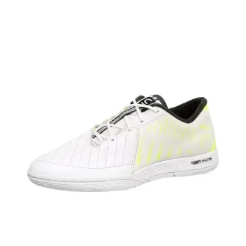 DECATHLON IC/IN Cushioning Anti Slip Wear Resistant Breathability Soccer Shoes Men's White Yellow