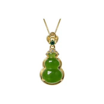 Princess Cui S925 Silver And Field Jade Pendants Women's Green Jade