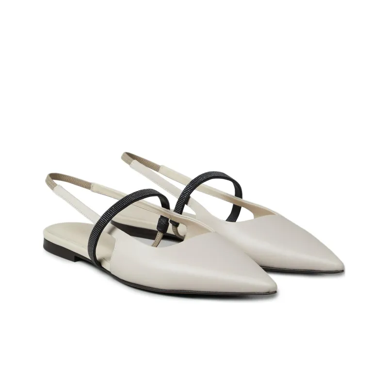 Brunello Cucinelli Monile Slingback Ballet Flats Women's-2