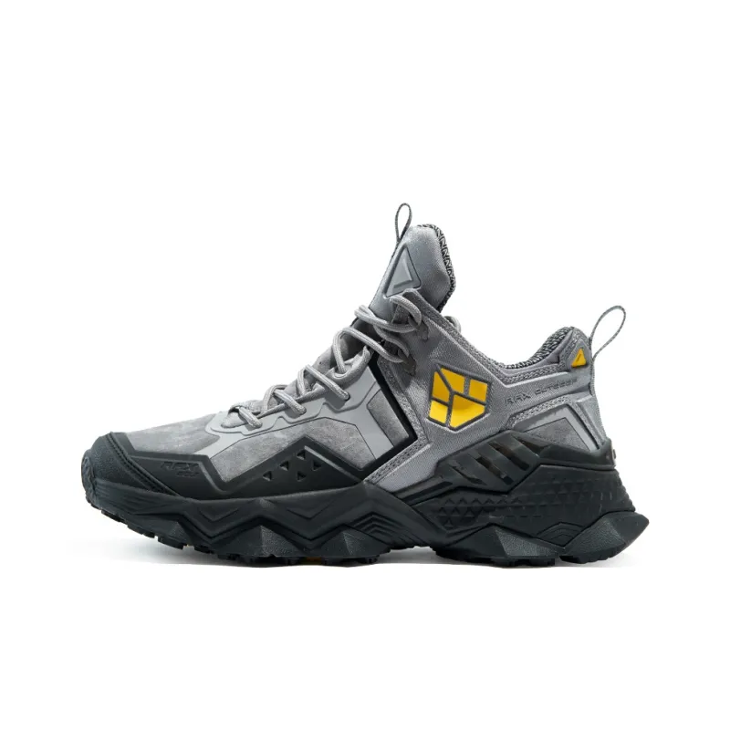 RAX Water Resistant Cushioning Anti Slip And Wear Resistant Low Top Hiking Shoes Men's Gray-0