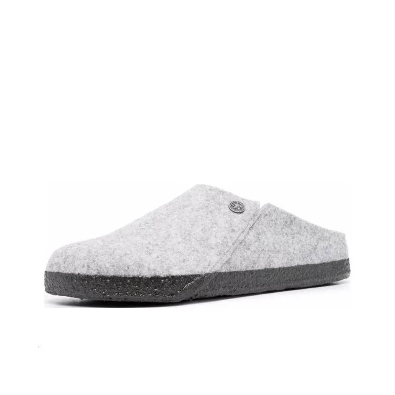 Birkenstock Zermatt Shearling Wool Felt 'Light Grey'-2