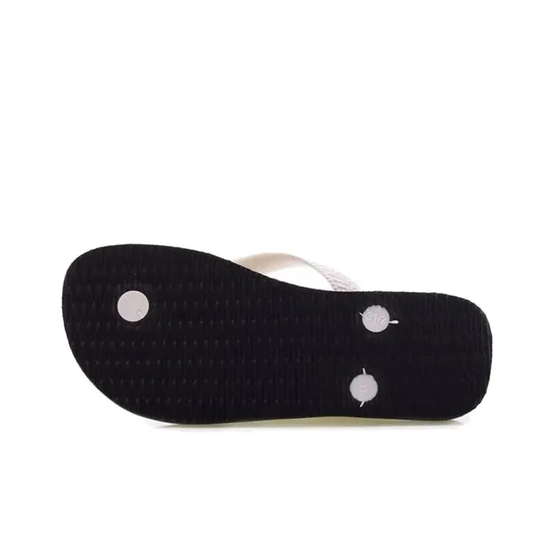 Havaianas Stylish Sandals Unisex Black White-5