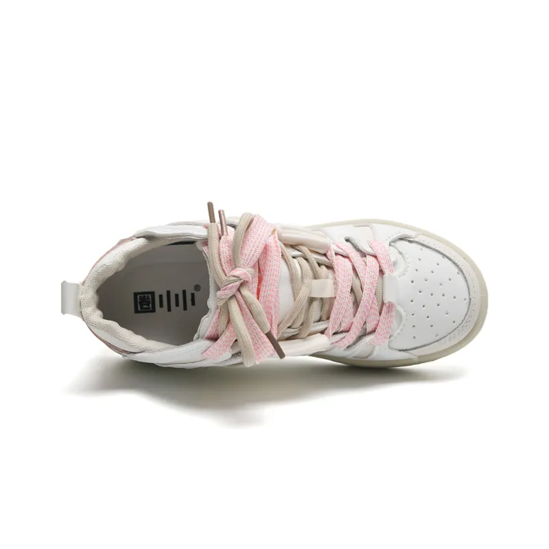Circle Small Cushioning Coverage Height Increasing Lightweight Breathable Low Top Skateboard Shoes Women's-20