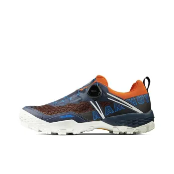 MAMMUT Ducan Slip Resistant, Abrasion Resistant, Waterproof Low Top Outdoor Shoes Men's Blue Orange