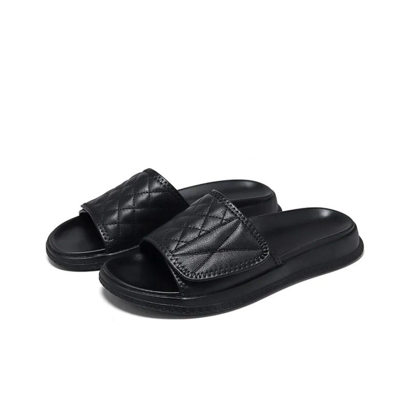 V ZERO FIVE Slide Slippers Flat Men's Black-4