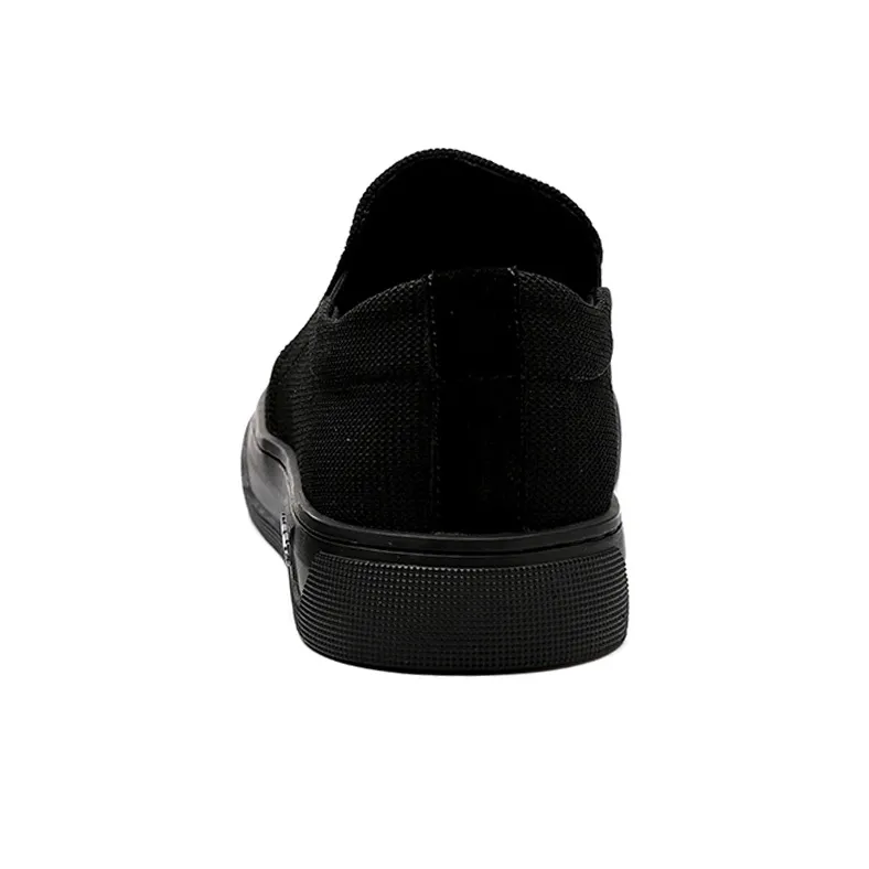 Help Slip Resistant Quick Drying Wear Resistant Low Top Skateboard Shoes Men's Black-4
