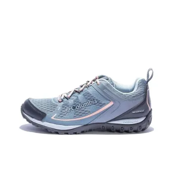 Columbia Low Top Outdoor Shoes Women's Blue Pink