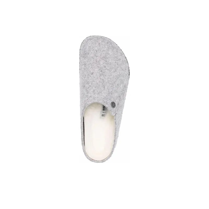 Birkenstock Zermatt Shearling Wool Felt 'Light Grey'-4