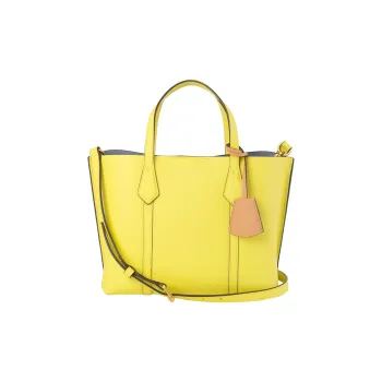 TORY BURCH Leather Tote Bag, Shopping Bag, Crossbody Bag, Handbag Small Size Women's Bright Yellow