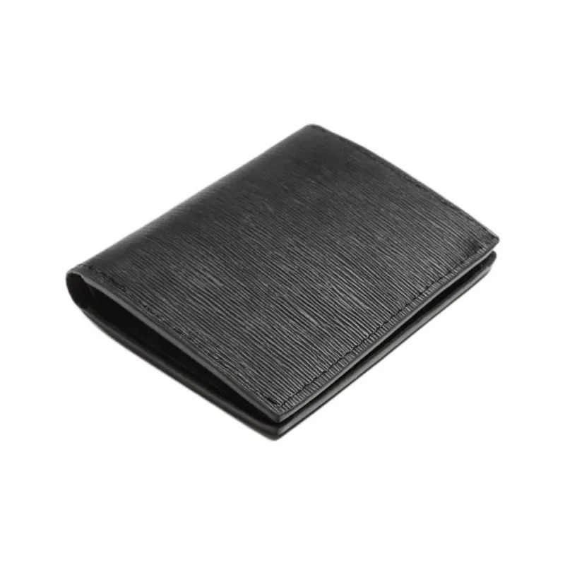 ZARA PU Polyurethane Card Holder Men's Black-1