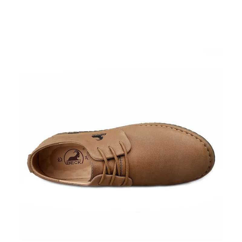 BECK Dress Shoes Men Low Top Blue-3