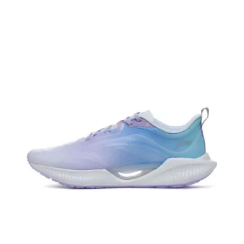 LiNing Super Light 19 Cushioning Anti Slip And Wear Resistant Low Top Running Shoes Men's Purple Blue