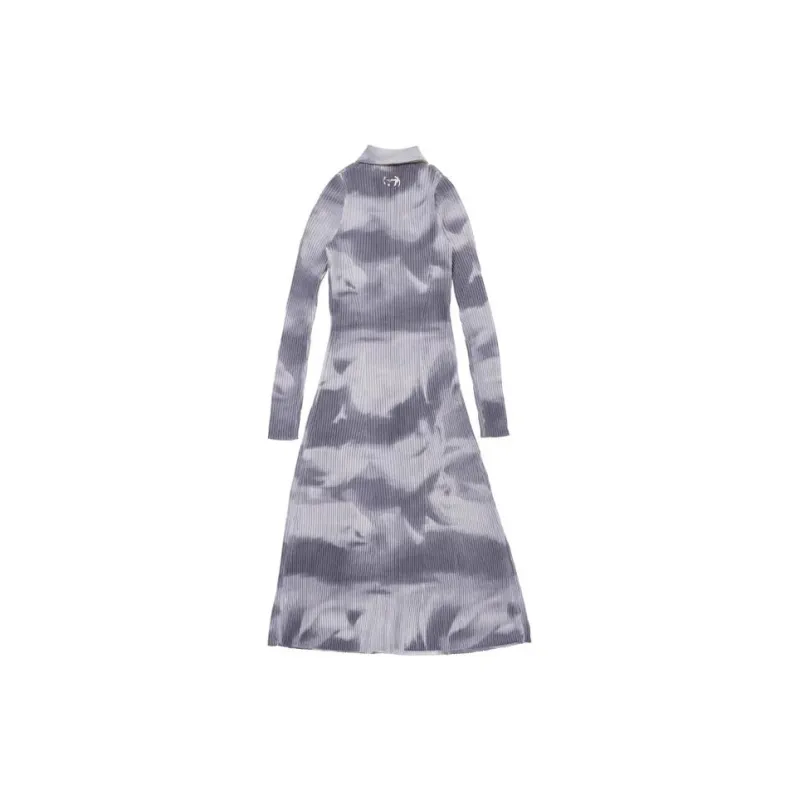 DIESEL M-Bridge Ribbed-Knit Flared Midi Dress-1