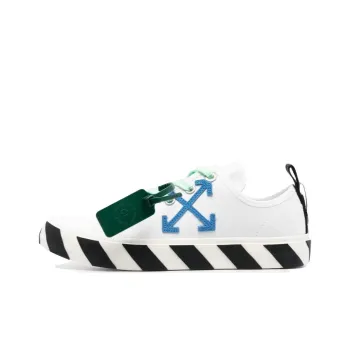 OFF WHITE Hybrid Low Vulcanized Canvas White Navy Blue