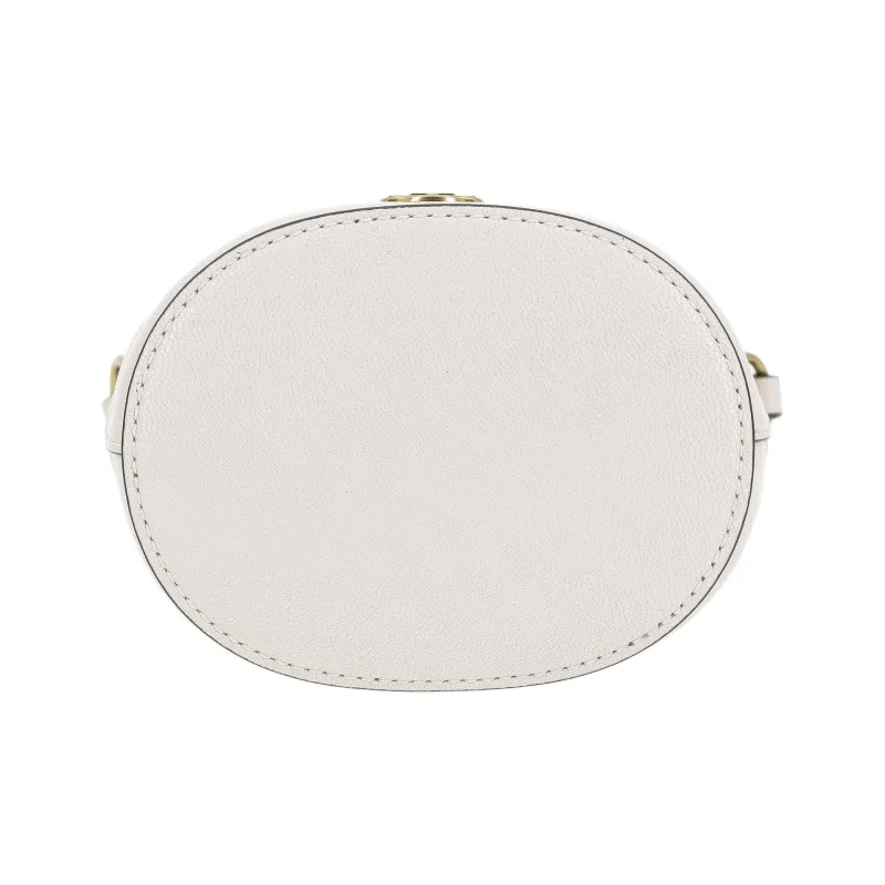TORY BURCH TB Willa Leather Bucket Bags Shoulder Bag Crossbody Bag Handbag Mini Women's White-3