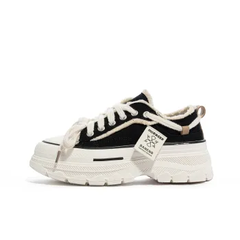 MIIRACER Canvas Shoes Women's Low Top White/Black/Blue/Pink