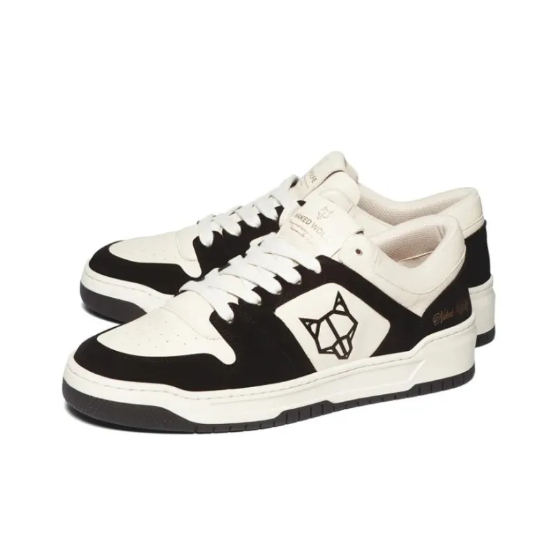 Naked Wolfe CM 01 Low Top Skateboard Shoes Men's Beige Black-2