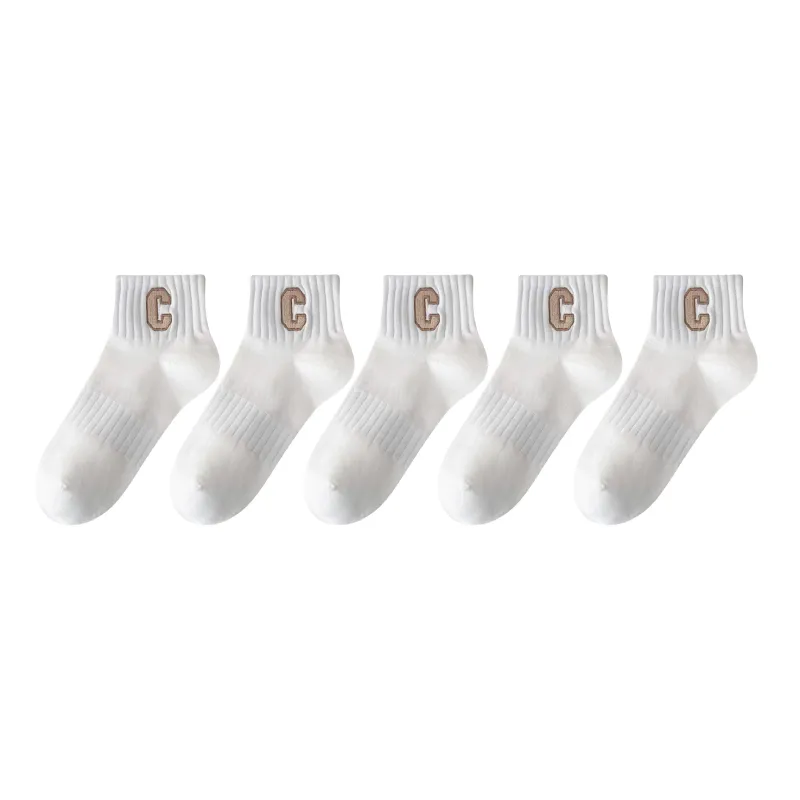 XXLLG Short Socks Women's 5 Pack-9