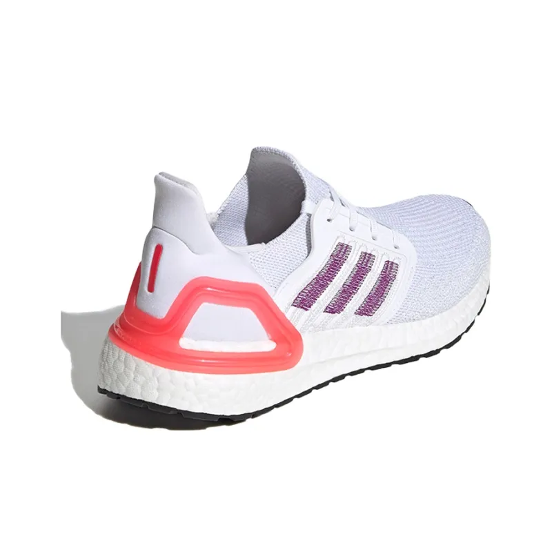 Adidas UltraBoost 20 'White Shock Red' Women's-3