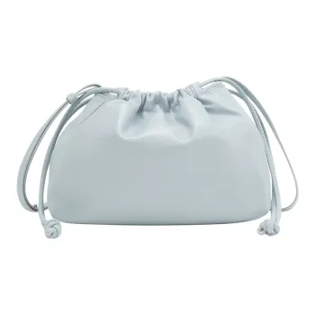 CALVIN KLEIN Synthetic Material One Shoulder Crossbody Puff Bag Women's Pearl Blue