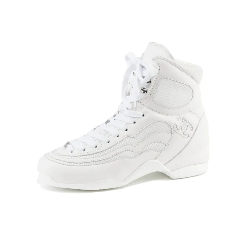 CHANEL High-Top Casual Shoes Women's White-0