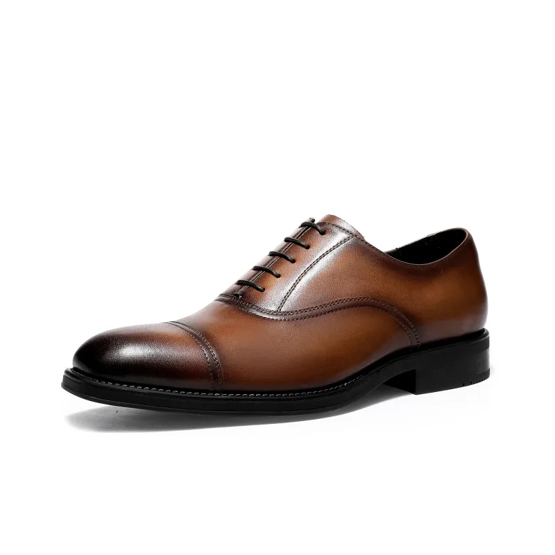 Desai Dress Shoes Men Low Top Black, Brown-1