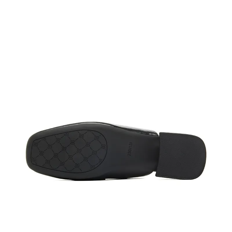 GNSJ Wrap toe Slippers 4cm Women's Black-4