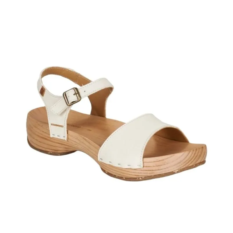 El Naturalista One Strap Sandals Women's White-2