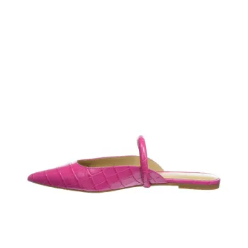 Michael Kors Crocodile-embossed Leather Mules