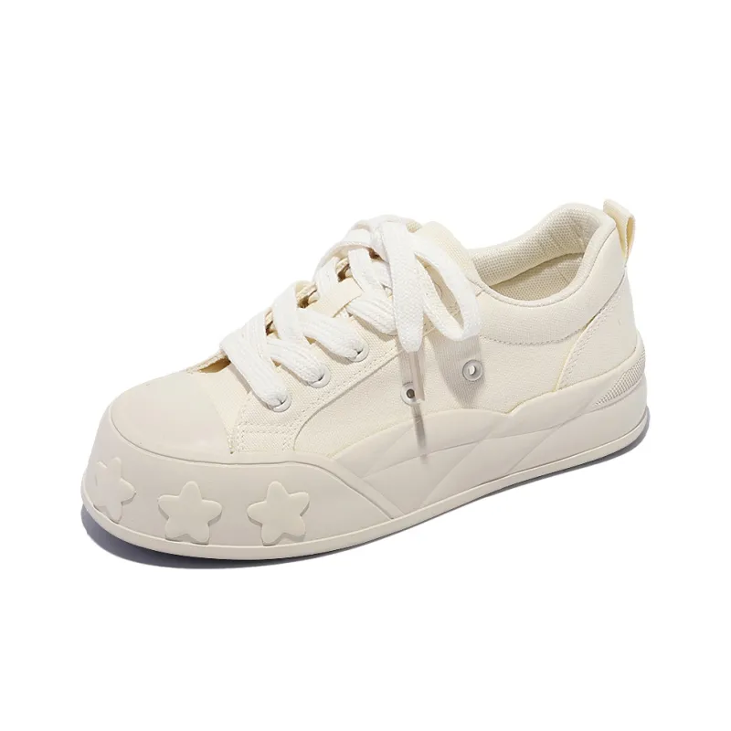 Shen Linsen Slip Resistant, Abrasion Resistant, Breathable Low Top Casual Shoes Women's Beige-2