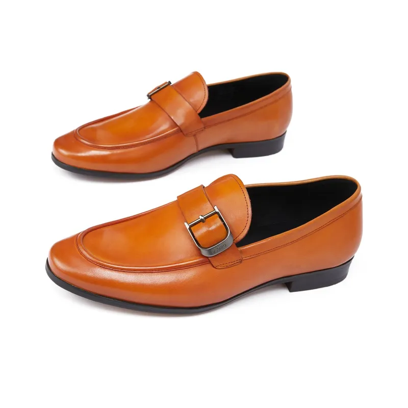 PEDRO Dress Shoes Men Low Top Black/Camel-6