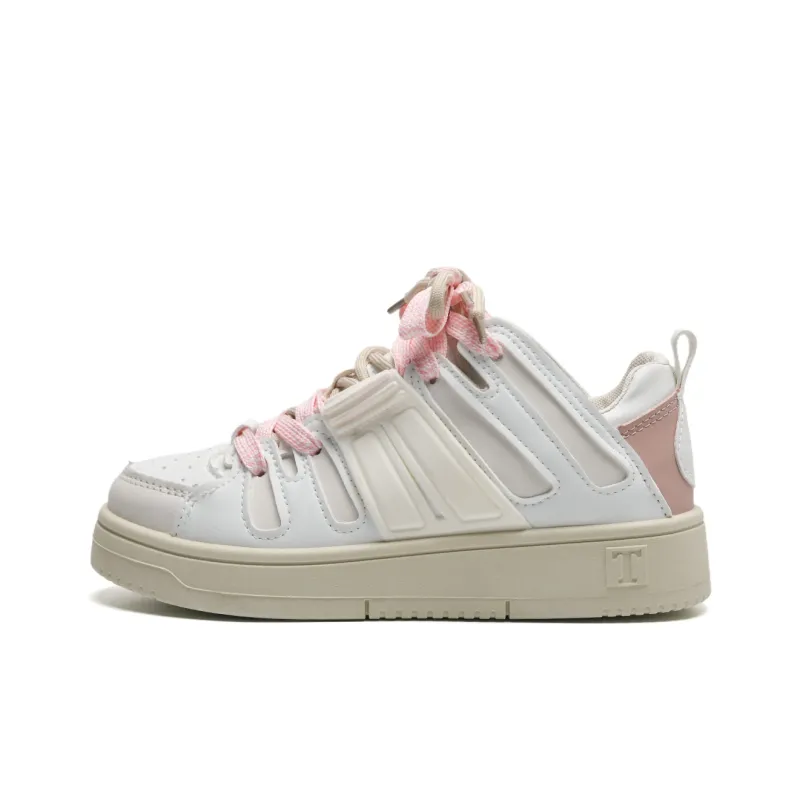 Circle Small Cushioning Coverage Height Increasing Lightweight Breathable Low Top Skateboard Shoes Women's-17