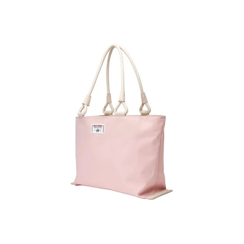 Skechers Fabric Tote Bag Shopping Bag Handbag Shoulder Bag Unisex Cream Strawberry With Whisper White-1