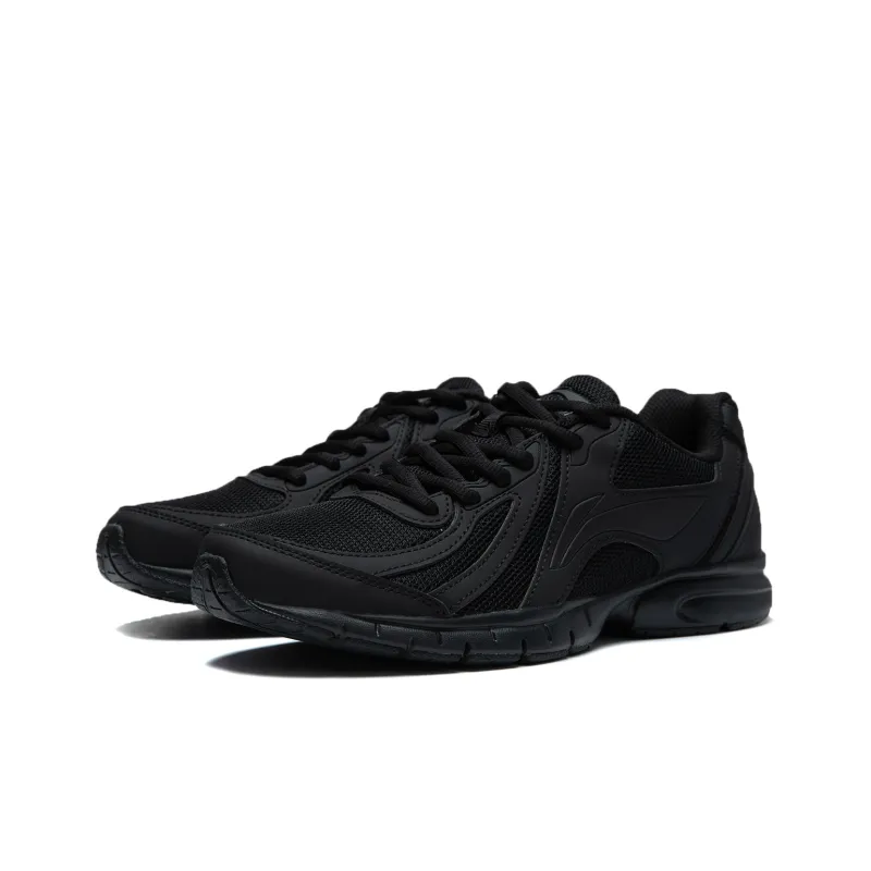 LiNing Shock Absorbers Slip Resistant, Abrasion Resistant, Lightweight Low Top Casual Running Shoes Men's Black-3
