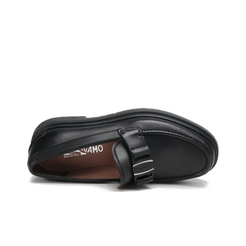 FERRAGAMO Vara Men's Casual Shoes Men's Black-5