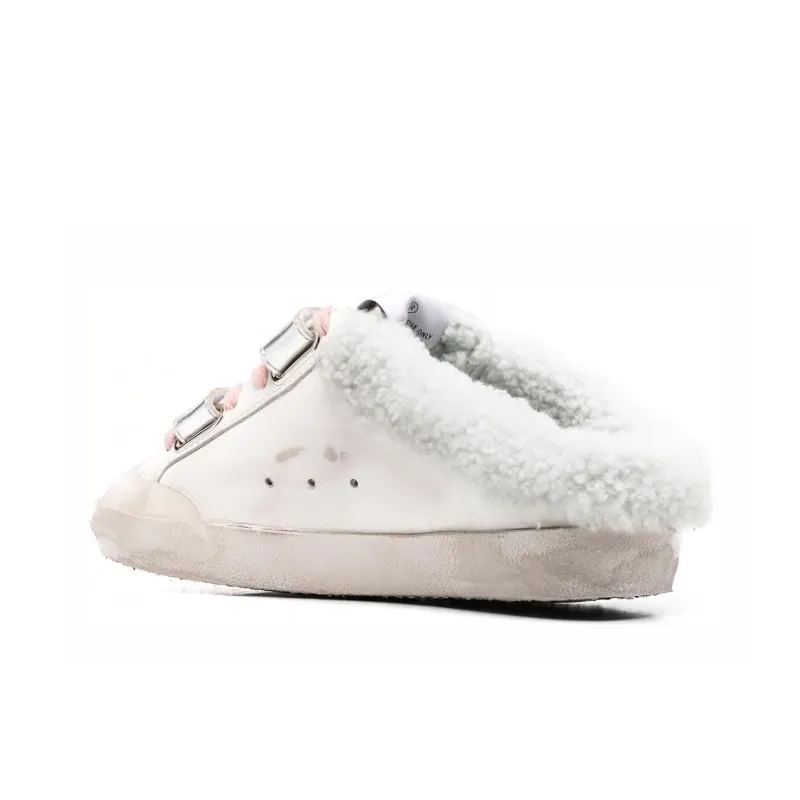Golden Goose Super Star Sabot Closed Toe Slippers Women's White-3