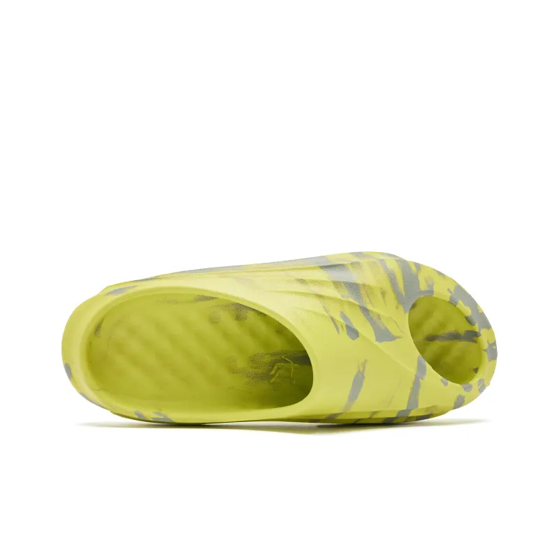 QIAODAN Gravitational Drag Quiet Abrasion Resistant Slide Slippers Men's Mustard Green Slate Green-3