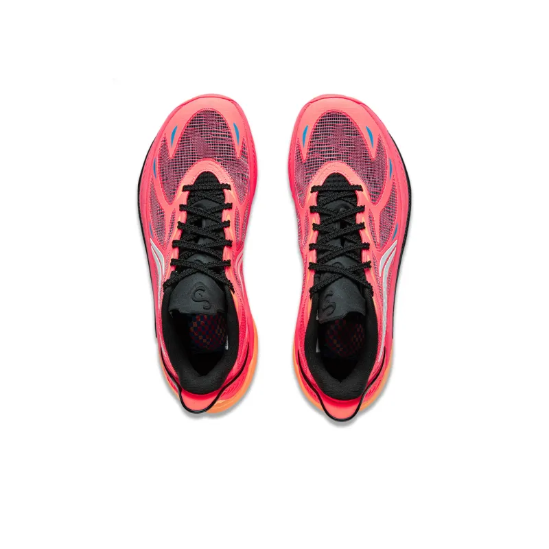 LiNing SONIC 12 Cushioning Anti Slip Wear Resistant Breathability High Top Basketball Shoes Unisex Red-4