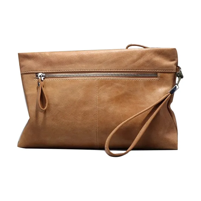 PULUWIRR Cow Leather Fashion Men's Water Repellent Durable Wear Resistant Bag Regular Unisex-3