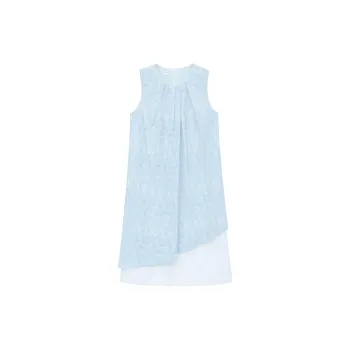 Self Who Sleeveless Dress Women's Sky Blue