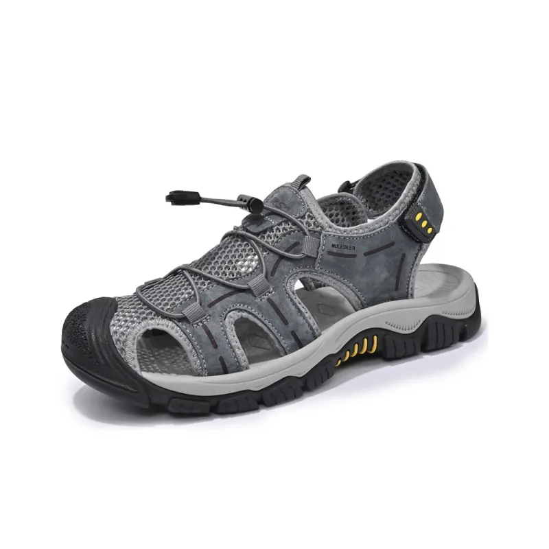 Black tailed Deer Muledeer Beach Sandals Men's-12