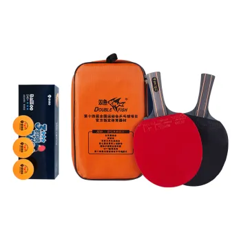 DOUBLEFISH Ping Pong Paddles Unisex All Wood With Carbon Fiber