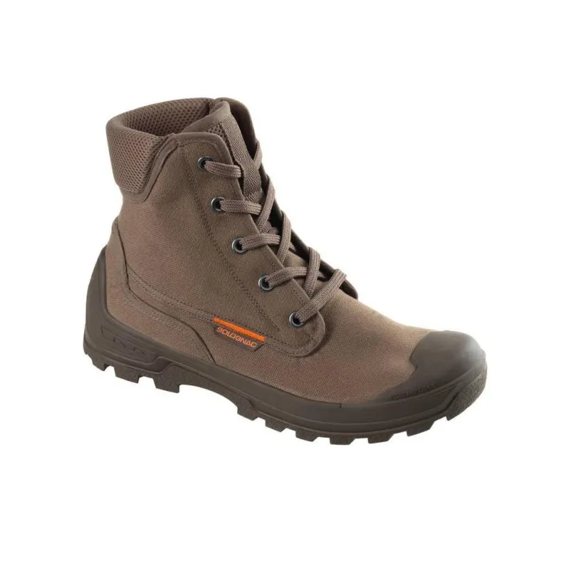 DECATHLON SOLOGNAC Ovhu Cushioning Wear-Resistant High-Top Hiking Shoes Unisex Umber-2