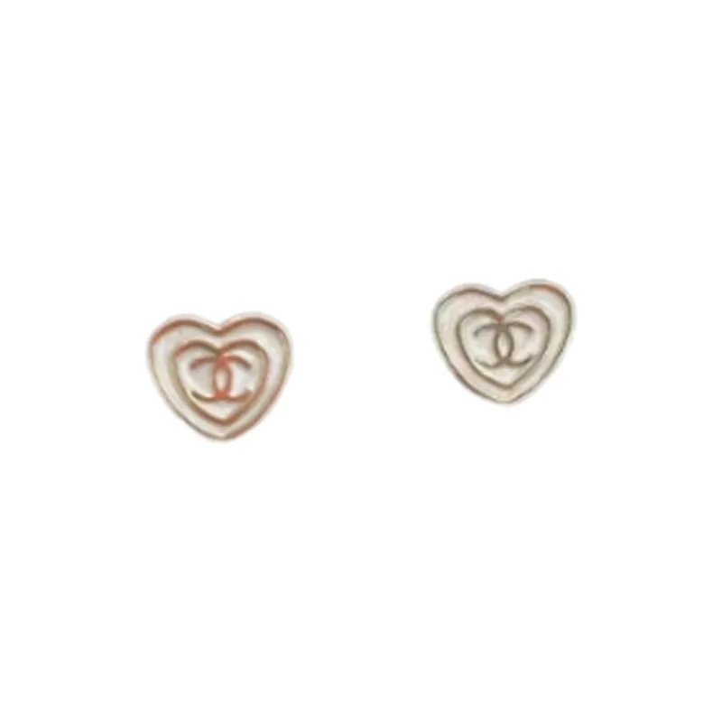CHANEL Pearl Earrings Women's Gold-1