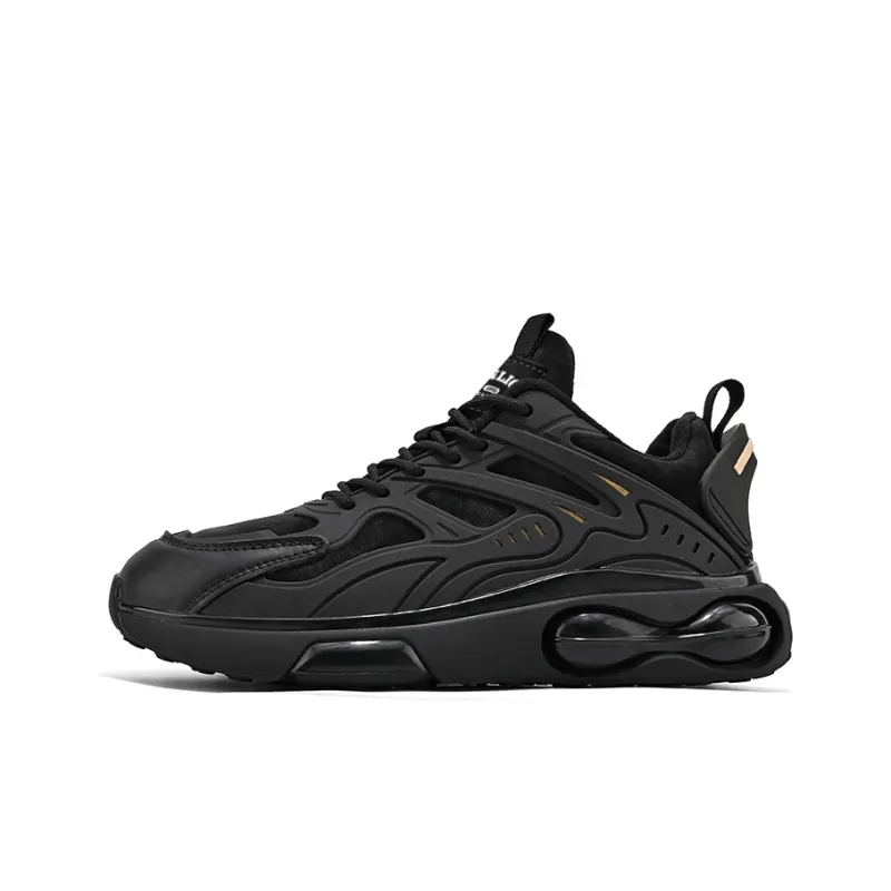 Tonlion Chunky Sneakers Men Low Top Black-0